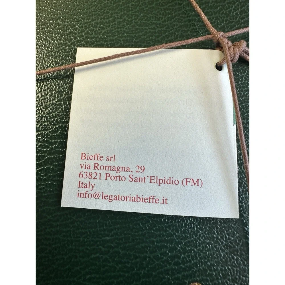 NWT BIEFFE 3 Journal Writing Notebooks.Dark Green.Handmade in Italy. 5.5
